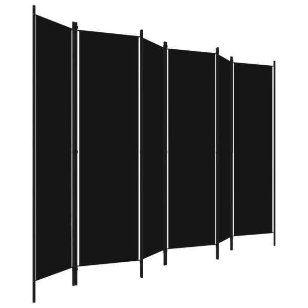 Divisória de quarto com 6 painéis 300x180 cm preto - Image 3