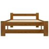 Estrutura de cama 90x200 cm madeira pinho maciço castanho mel - Image 3