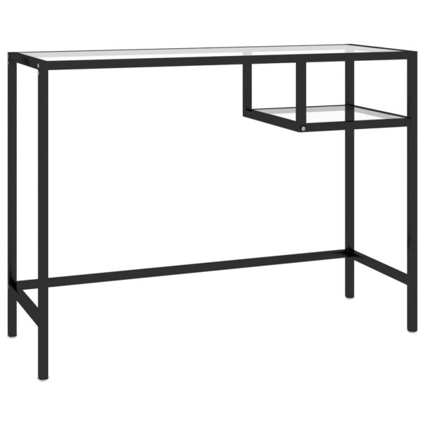 Mesa de computador vidro 100x36x74 cm transparente - Image 2