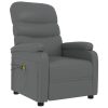 Poltrona de massagens elétrica couro artificial cinzento - Image 2
