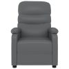 Poltrona de massagens elétrica couro artificial cinzento - Image 3