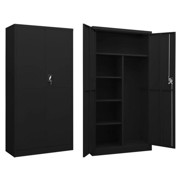 Cacifo 90x40x180 cm aço preto