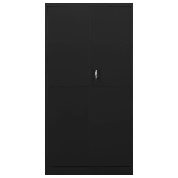 Cacifo 90x40x180 cm aço preto - Image 2