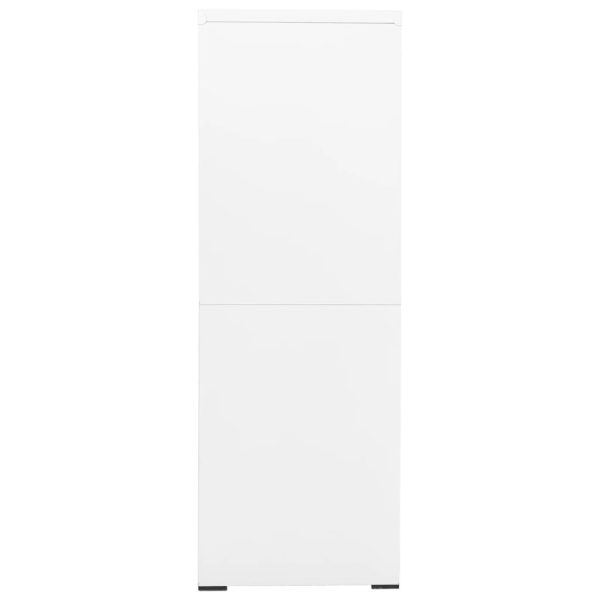 Arquivador 90x46x134 cm aço branco - Image 3