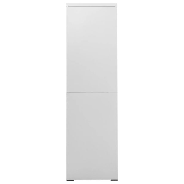 Arquivador 90x46x164 cm aço cinzento-claro - Image 3