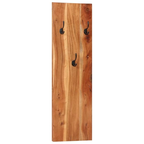 Bengaleiros parede 2 pcs 36x3x110 cm madeira de acácia maciça - Image 2