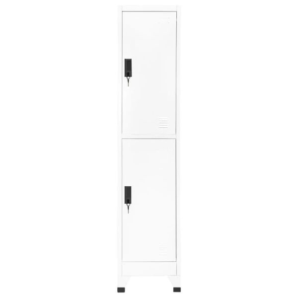 Cacifo 38x45x180 cm aço branco - Image 2