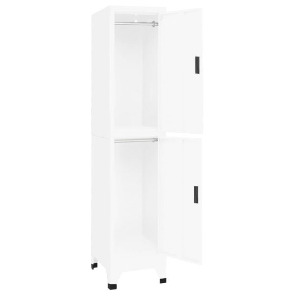 Cacifo 38x45x180 cm aço branco - Image 3