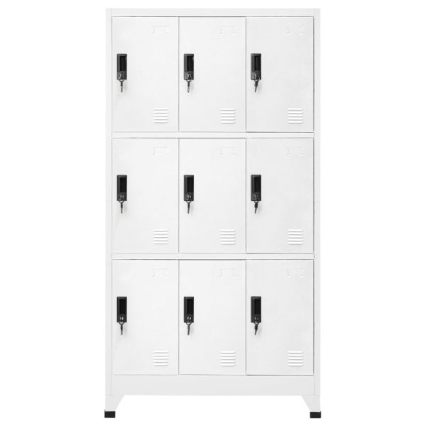 Cacifo aço 90x45x180 cm branco - Image 2
