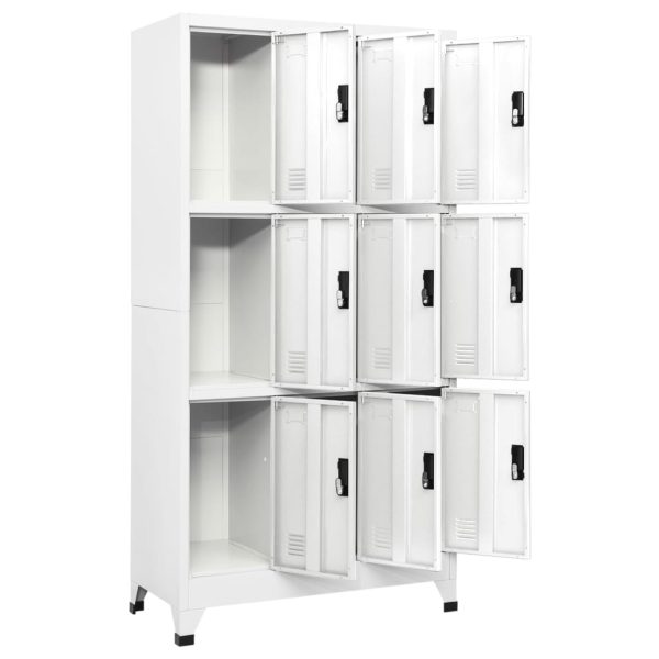 Cacifo aço 90x45x180 cm branco - Image 3