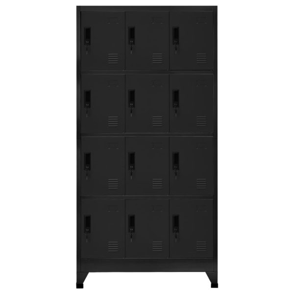 Cacifo aço 90x45x180 cm preto - Image 2