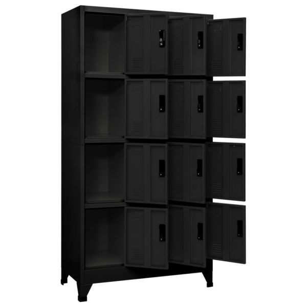 Cacifo aço 90x45x180 cm preto - Image 3