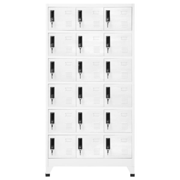 Cacifo 90x40x180 cm aço branco - Image 2