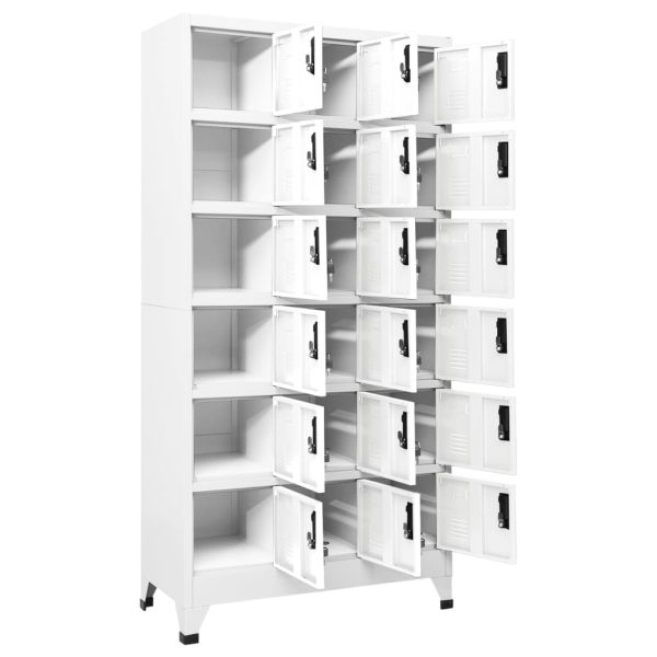Cacifo 90x40x180 cm aço branco - Image 3