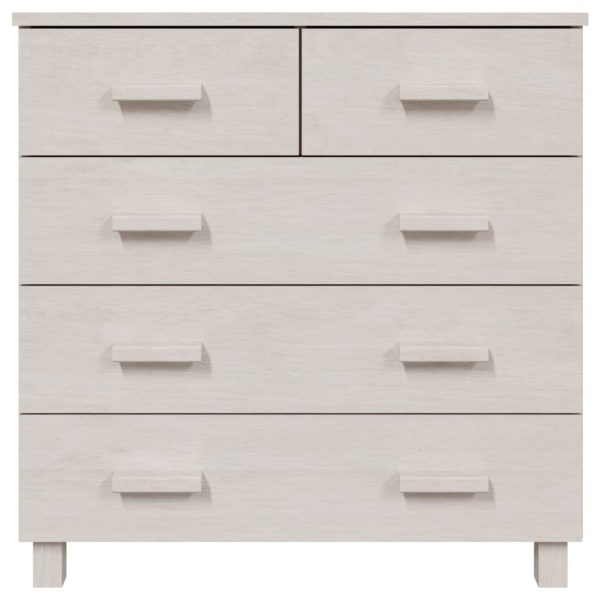 Aparador HAMAR 79x40x80 cm pinho maciço branco - Image 3