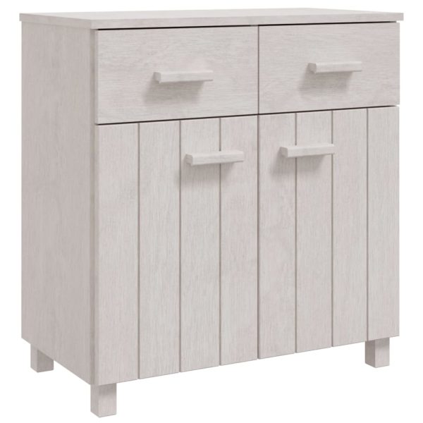 Aparador HAMAR 79x40x80 cm pinho maciço branco - Image 2