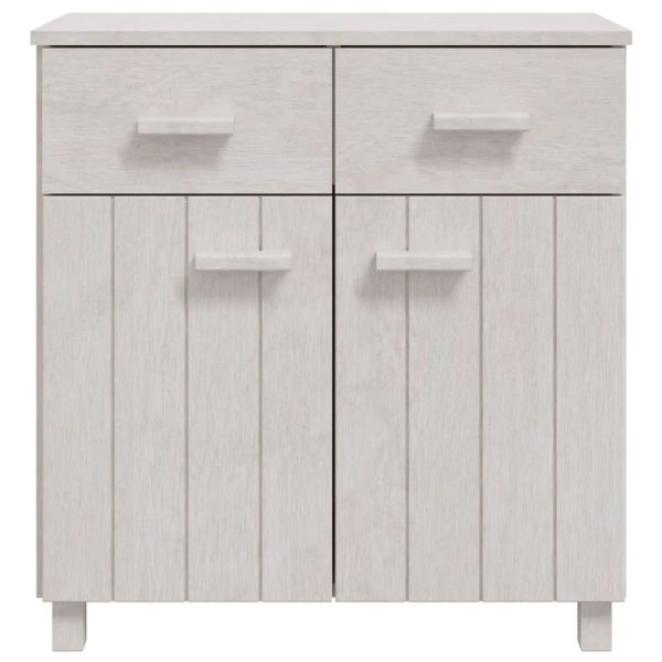 Aparador HAMAR 79x40x80 cm pinho maciço branco - Image 3