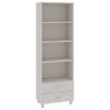 Aparador alto HAMAR 60x35x180 cm pinho maciço branco - Image 2