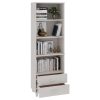 Aparador alto HAMAR 60x35x180 cm pinho maciço branco - Image 3
