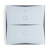Interruptor Inteligente Tátil Vidro 2 Através da 1200W Compatível Google Home/Alexa [Hit-Ks-601-2]