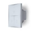 Interruptor Inteligente Tátil Vidro 3 Através da 1800W Compatível Google Home/Alexa [Hit-Ks-601-3] - Image 2