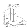 CAMPANA DECOR.CATA ST7000X INOX 70CM 302m/h 02021309 - Image 2