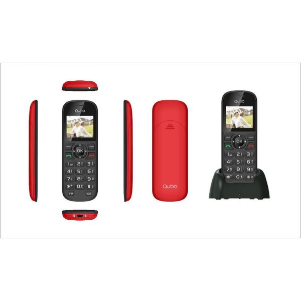 TELEFONO FIJO - MOVIL QUBO DUAL SIM 1.7 CON BASE DE CARGA