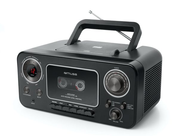 RADIO CD MUSE CON CASSETTE - CON GRABADOR DESDE CD O RADIO - AM/FM