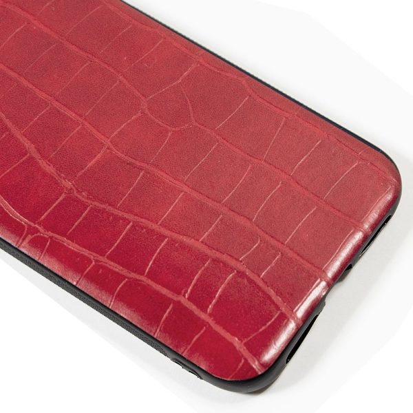 Carcasa COOL para iPhone 11 Pro Max Leather Crocodile Rojo - Image 2