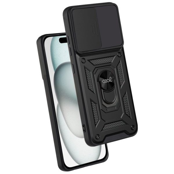 Carcasa COOL para iPhone 15 Hard Ring Negro - Image 4