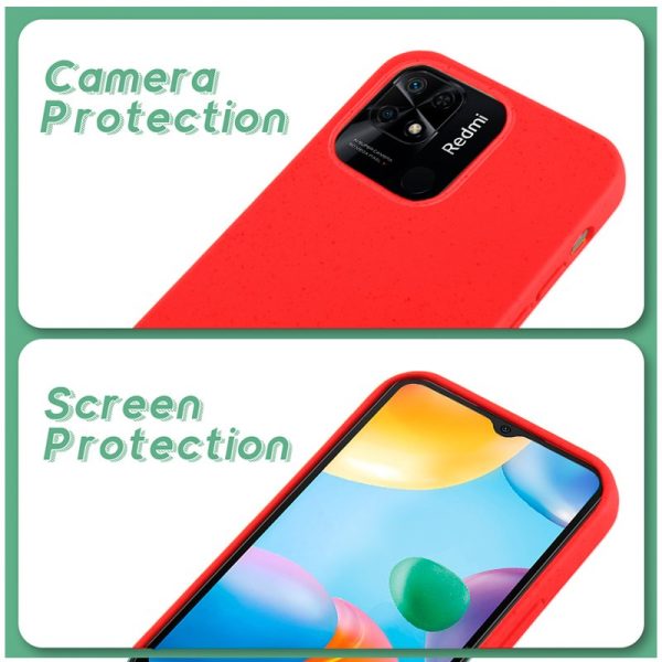 Carcasa COOL para Xiaomi Redmi 10C Eco Biodegradable Rojo - Image 4