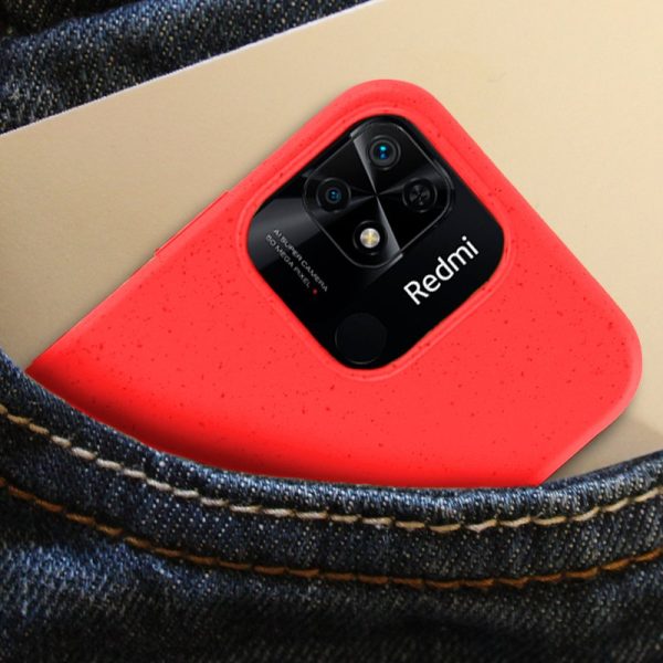 Carcasa COOL para Xiaomi Redmi 10C Eco Biodegradable Rojo - Image 5