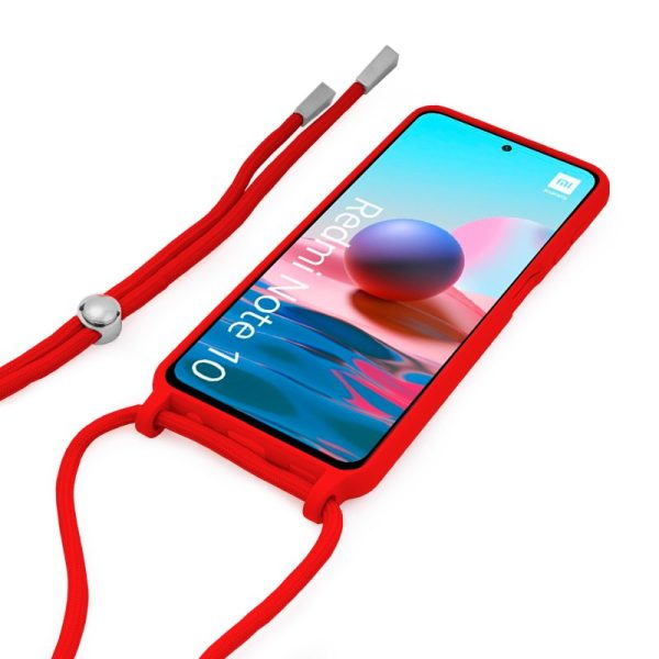 Carcasa COOL para Xiaomi Redmi Note 10 / Note 10s / Poco M5s Cordón Liso Rojo - Image 2