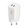 Cargador Red Universal Fast Charger (PD) Dual 2 x Tipo-C COOL (35W) Blanco - Image 3