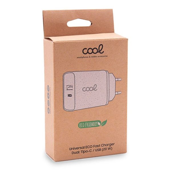 Cargador Red Universal Fast Charger (PD) Tipo-C / USB Dual COOL ECO (20W) - Image 2