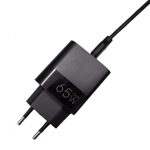 Cargador Red Universal Ultra Fast PD Tipo-C + USB COOL (65W + Cable Tipo-C) GaN Negro - Image 2