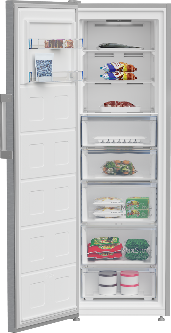 CONGELADOR VERTICAL BEKO B3RMFNE314XB 186,5X59,7 NF E INOX - Image 3