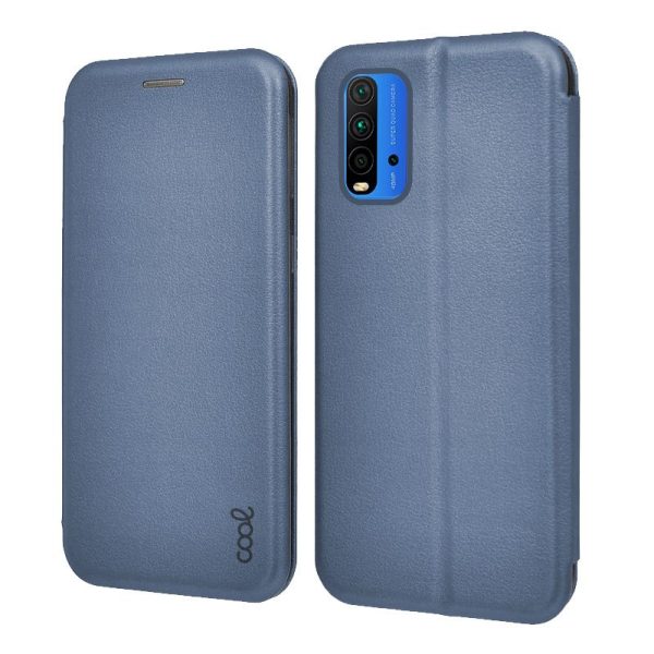 Funda COOL Flip Cover para Xiaomi Pocophone M3 / Redmi 9T Elegance Azul - Image 7