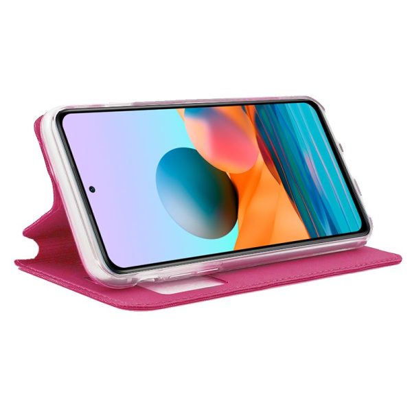 Funda COOL Flip Cover para Xiaomi Redmi Note 10 Pro Liso Rosa - Image 2