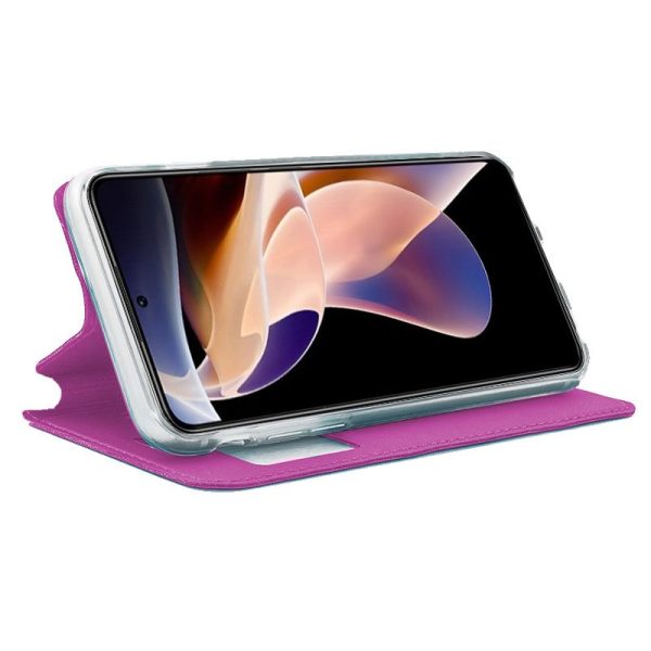 Funda COOL Flip Cover para Xiaomi Redmi Note 11 Pro / Note 11 Pro 5G / Note 12 Pro 4G Liso Rosa - Image 2