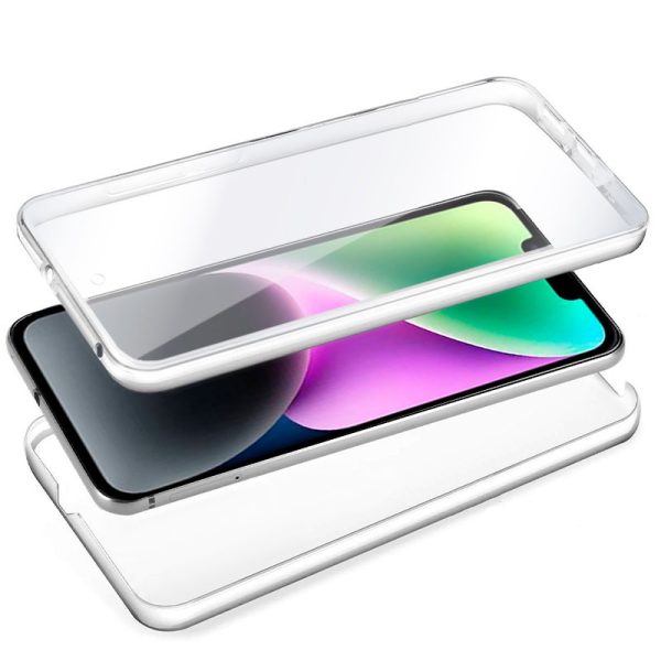 Funda COOL Silicona 3D para iPhone 14 (Transparente Frontal + Trasera) - Image 2