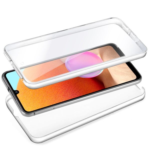 Funda COOL Silicona 3D para Samsung A325 Galaxy A32 4G (Transparente Frontal + Trasera) - Image 2
