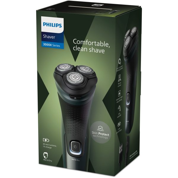 AFEITADORA PHILIPS X3052/00 W&D CON CABLE USB CORTAPATILLAS - Image 2
