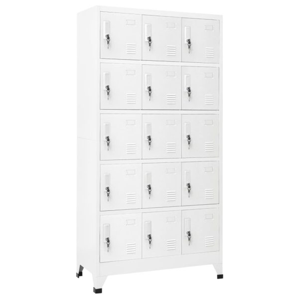 Cacifo 90x40x180 cm aço cinzento-claro