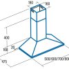CAMPANA CATA V-700X/L INOX PIRAMIDAL 70CM 420m/h 02085600 - Image 2