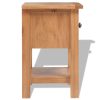 Mesa de cabeceira em carvalho maciço, 36x30x47 cm, castanho - Image 3