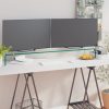 Suporte de TV/monitores em vidro transparente 120x30x13 cm