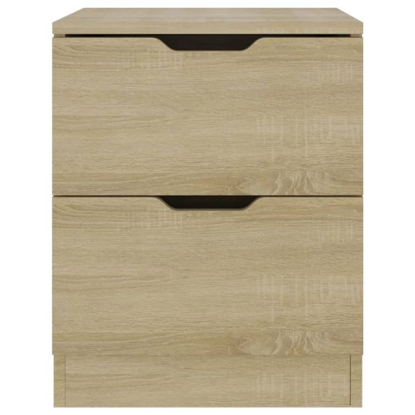 Mesa de cabeceira 40x40x50 cm contraplacado cor carvalho sonoma - Image 2