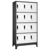 Cacifo aço 90x45x180 cm antracite e branco