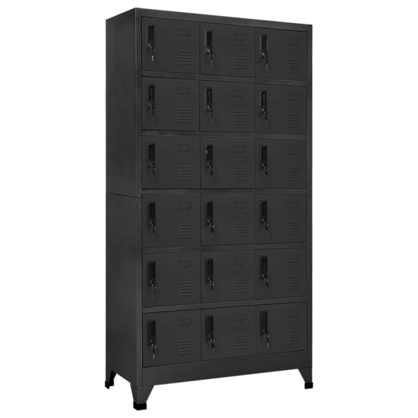 Cacifo 90x40x180 cm aço antracite